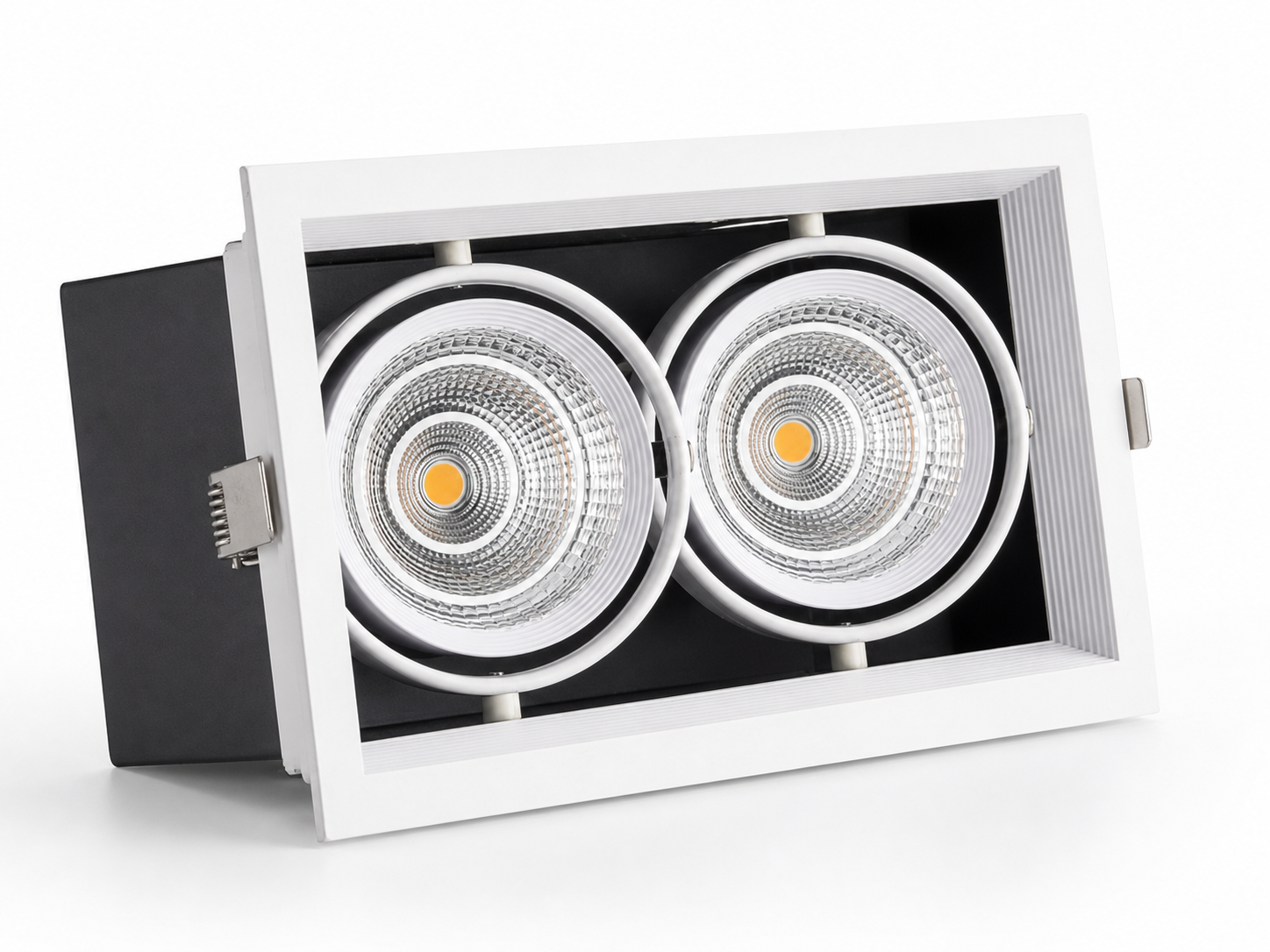Twin-Head COB Grille Spotlight